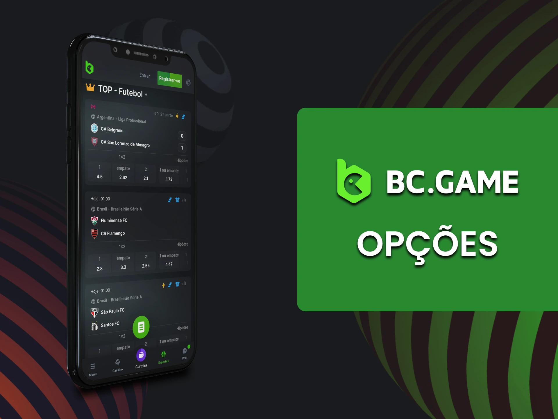 Falaremos sobre apostas no aplicativo BC Game.